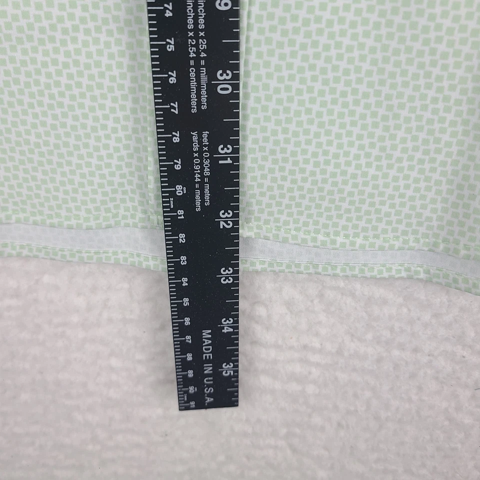 Camisa Kenneth Cole Para Hombres XL Verde Calce Ajustado Delete Informal Preppy Abotonada Foto 4 de 4