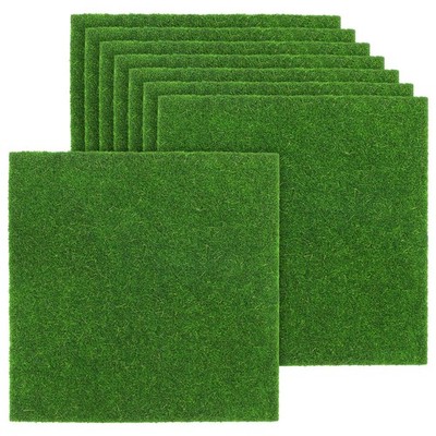 8 Pcs Grasmoosmatte Für Modelleisenbahnen Und Dioramen Bastelmoos Terrarienmoos