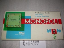 MONOPOLI ED.GIOCHI ANNI 80 SCATOLA LUNGA COMPLETO COME DA FOTOGRAFIA! LOOK!!!