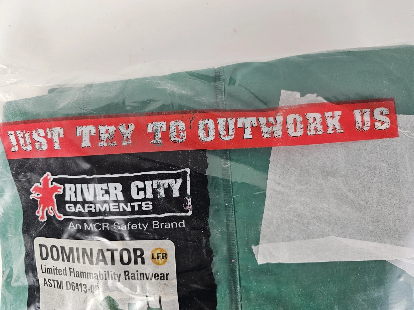 River City Garments Dominator Limited Flammability Rainwear 4X Jacket and Pants - product detail image 2