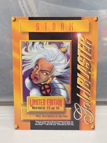 1995 Marvel Metal Storm GOLD BLASTER #13 - Foto 2 di 2
