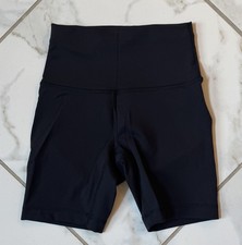 Lululemon Womens Wunder Train High Rise Shorts Size 2 6 Inseam Black EUC