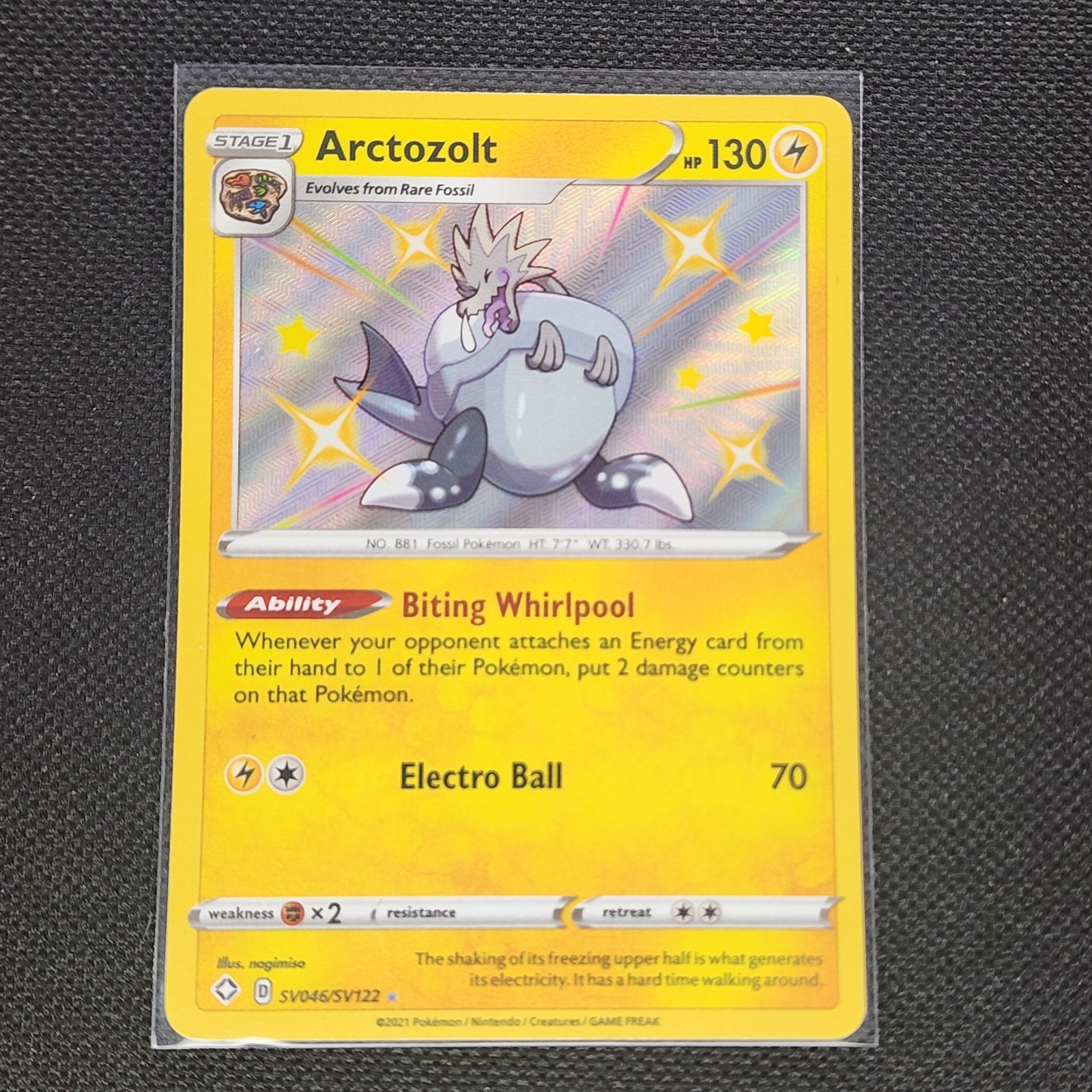 Arctozolt - SV046/SV122 - Baby Shiny - Shining Fates - Pokemon Card - NM/M