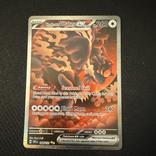 Bloodmoon Ursaluna EX Prismatic Evolutions SIR 168/131 Pokemon Holo Rare - NM