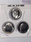 1965 66 & 67 SMS Roosevelt Dimes Set of 3 Coins. Free Shipping.
