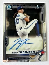 2021 Bowman Chrome Draft Ricky Tiedemann 1st Bowman Base Auto CDA-RTI