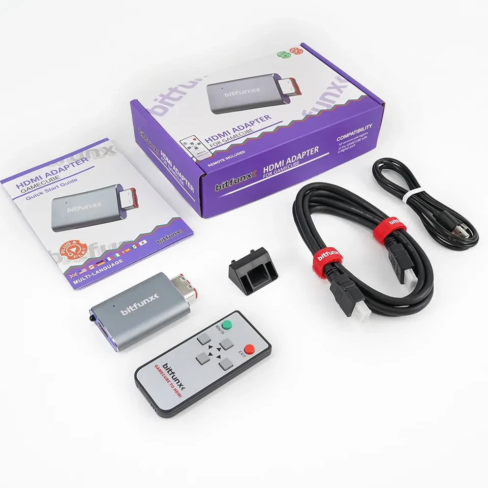 Nintendo GameCube HDMI Converter Adapter Upscaler TV Cable Official Console - Image 2 of 4