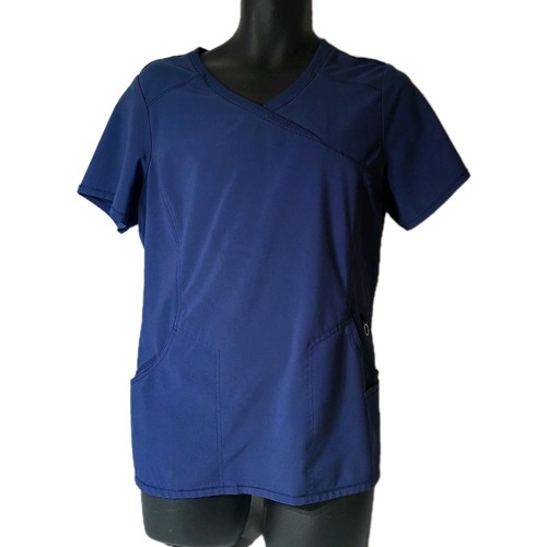 Cherokee Infinity Scrub Top Navy Blue Size Large