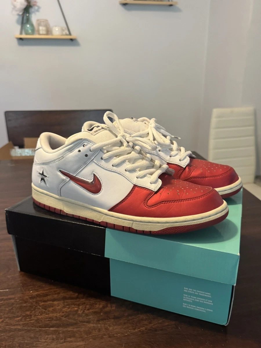 Nike Dunk Low White Varsity Red for Sale | Authenticity Guaranteed