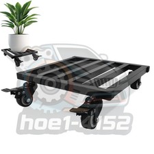 Black New Heavy Duty Plant Metal Rolling Plant Stand with Wheels 10 10"