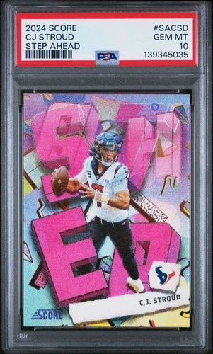 2024 Score CJ Stroud Step Ahead #SA-CSD PSA 10 Gem Mint