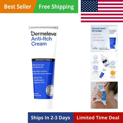 Steroid Free Anti-Itch Cream | Extra Strength for Psoriasis, Seborrheic Derma...