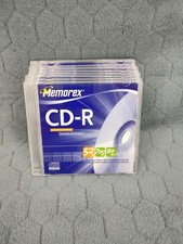 Memorex CD-R, 52x 700MB, 80 Min, 9 Pack Blank Cds - Music Photos NEW