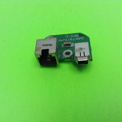 HP AMC20493 Laptop Computer Modem Jack and Firewire Board DAKT9TB26C3