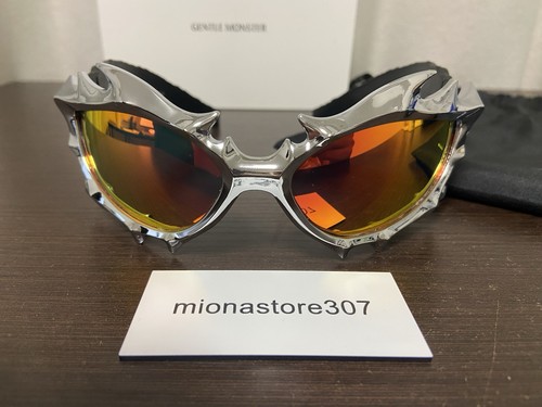 Gentle Monster Tekken 8 Sunglasses Inferno Style Collab Eyewear Silver Orange - Picture 2 of 16
