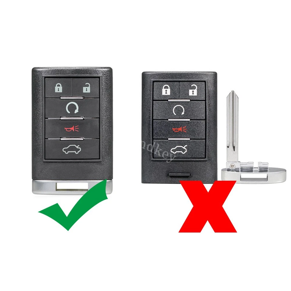 For 2008 2009 2010 2011 2012 2013 Cadillac CTS DTS Keyless Entry Remote Key Fob - Image 2 of 4