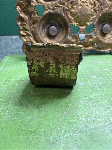 Messing Antik Doppel Tintenfass Schreibtisch Set & Löscher - Bild 17 von 24