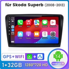 10" per Skoda Superb II 2008-2013 Carplay Android autoradio GPS NAVI BT WIFI DAB