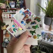 Damaged + Partial Stickers: Big Lot Vintage Sandylion, Hambly, Mrs. Grossman’s+