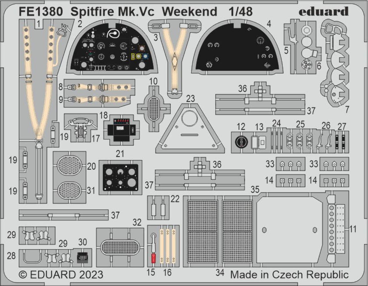Eduard FE1380 1:48 Supermarine Spitfire Mk.Vc Weekend