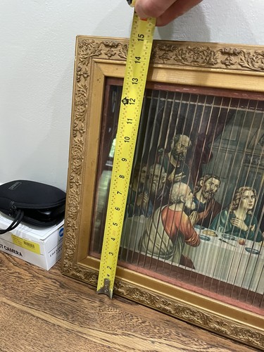 De colección RARO Última Cena Jesús Católico Trisceniorama Imagen de Tres Vías Lenticular - Imagen 5 de 12