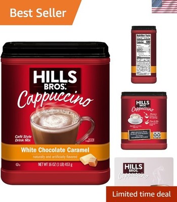 Savor 16oz Sugar-Free Instant Cappuccino - White Chocolate Caramel Flavor