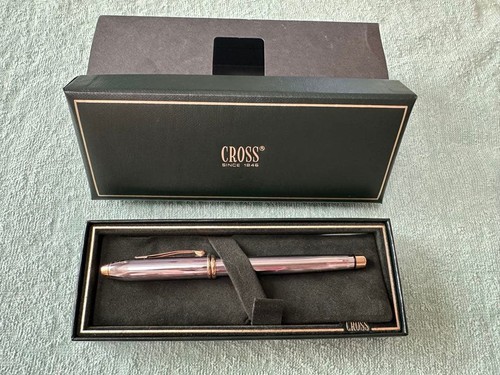 CROSS Vintage Fountain Pen, Silver and Gold, with Case