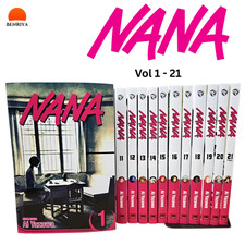 Nana Manga Set Completo Volume 1-21 Versione Inglese Nuovo Sigillato Fumetto Ai Aizawa