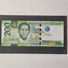 Philippines 200 Piso 2015 Banknote, P-209a UNC (Lot #2132)