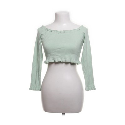 Threadbare, Crop Top, Größe: 40, Grün, Polyamid/Viskose, Einfarbig #FmL