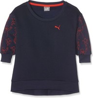 Puma MäDchen Tabaluga Pullover Sweat Sweatshirt, Navy Blau, 116