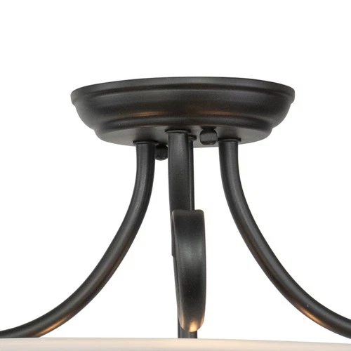 Vaxcel Lighting CF65353 Babylon 3 Light Semi-Flush Indoor Ceiling - Bronze - Picture 4 of 11