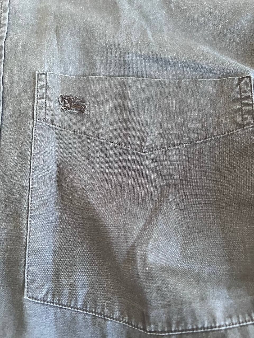 SAINT LAURENT Camicia uomo vintage Burberry Brit nera dettagli Novacheck cotone taglia M