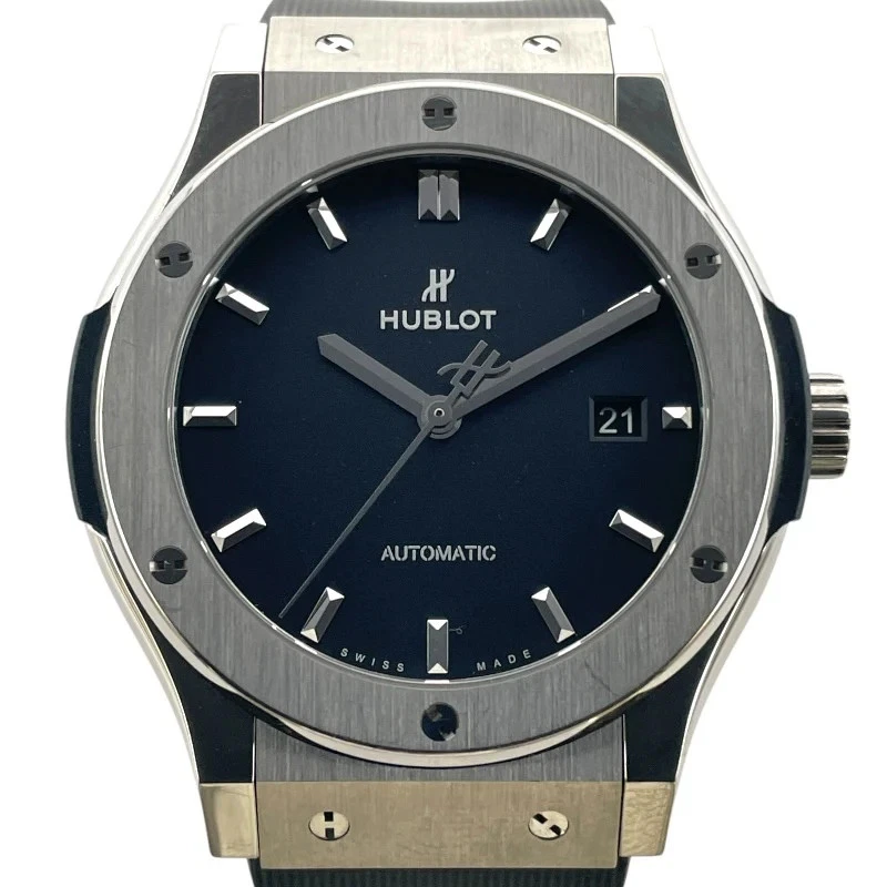 Hublot — HUBLOT 542.NX.1171.RX 42mm Ti Black Dial Automatic Watch #OKW1097