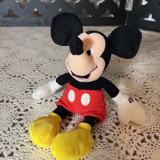 The Disney Store Exclusive 2001 Mickey Mouse 9" Plush Soft Toy Stuffed Animal