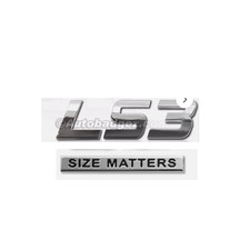 Brand New Ls3 Size Matters Badge Emblem For With Adhesive Backing Brand New Ls3 Size Matters Badge Emblem For With Adhesive Backing
