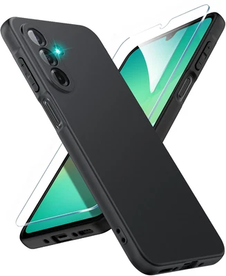 Coque Pour Samsung Galaxy A26 5G Silicone Noir + Verre Trempe Little Boutik©