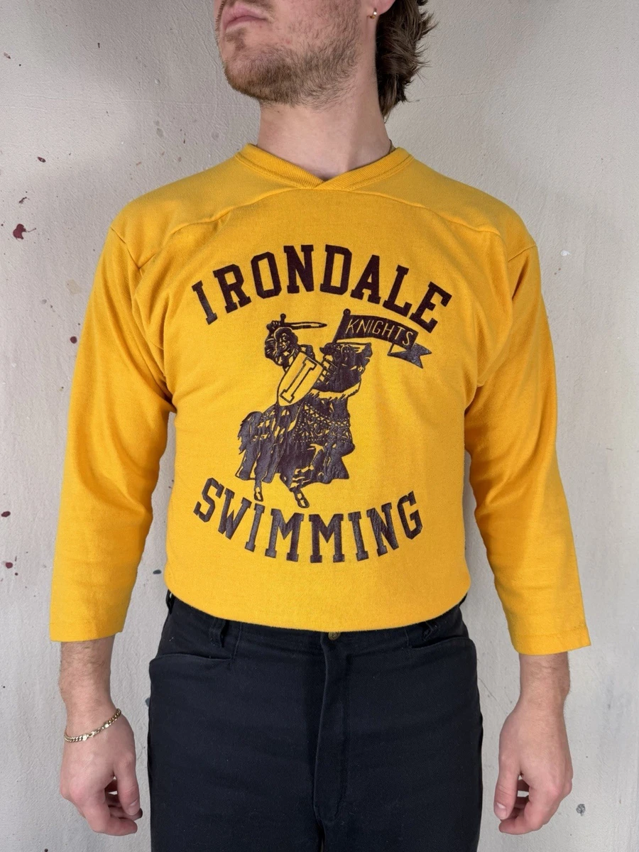 Russell Athletic Cotton Blend 3/4 Sleeve Vintage T-Shirts for Men