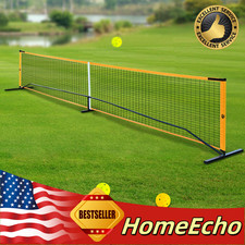 Portable 22ft Pickleballs Set Backyard Park Sports Tennis Pickleball Net Paddle