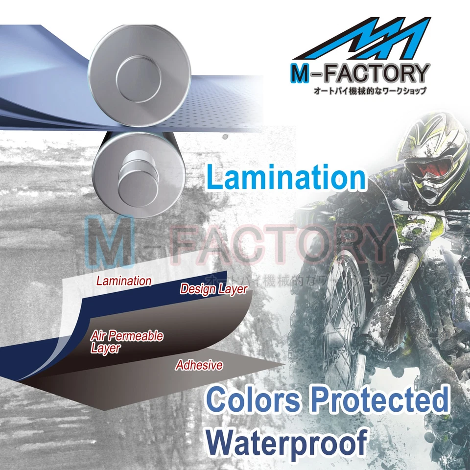 Yellow R02B MX Bikes Strips Rim Sticker For TM Racing 450EN EN450F 07-2021 Foto 4 de 4