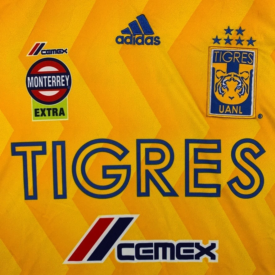 Adidas Tigres Uanl Jersey Mens XL Yellow 2019/2020 Home Soccer Futbol - Image 2 of 4
