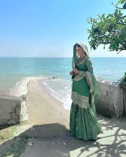 PRESENTING LATEST HEAVY CHINNON SILK SHARARA SUIT WITH DUPATTA FOR WEDDING