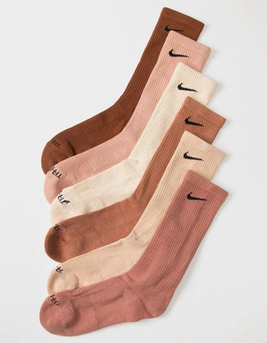 Nike Everyday Plus Cushioned Training Crew Socks 6-Pack Multi SX6897-904 h | eBay