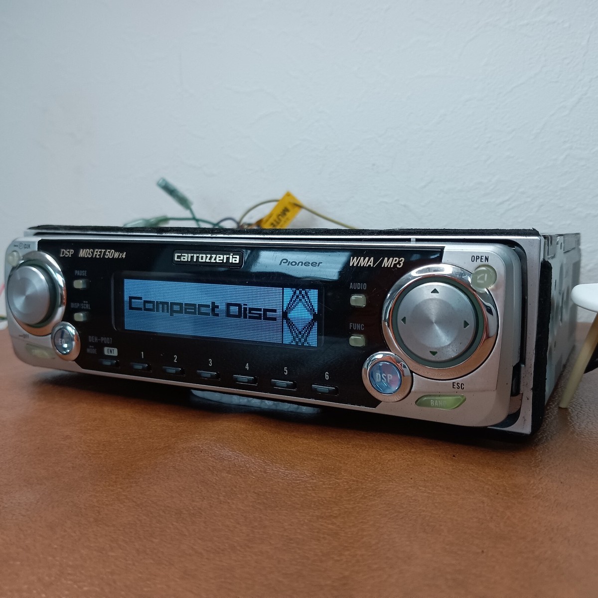 Pioneer Carrozzeria DEH-P007 1DIN CD Car Audio DSP Tested