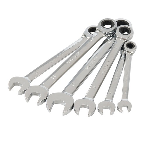 Fixed Head Ratchet Spanner Set 6pce 8 - 17mm - Task - 658071 - Picture 5 of 8