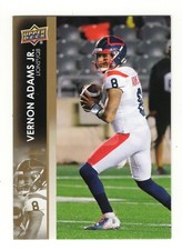 2022 UD CFL Vernon Adams Jr. Card #67 UD GOLD BC Lions  Oregon