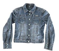 Hydraulic Womens Blue Denim Jean Jacket Womens Size Small 90's Y2k