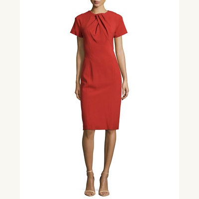 open lace back dress Zac Posen Polka Dot Cocktail Dress, Black / 2