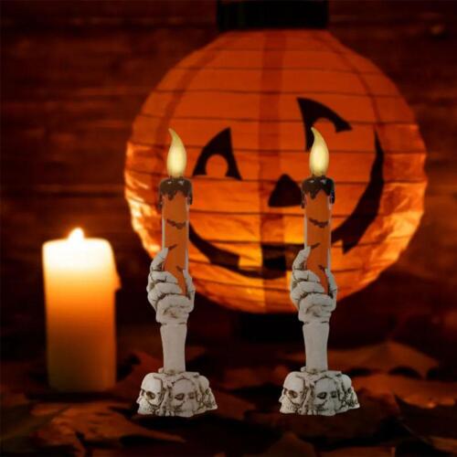 Halloween Ghost Candle LED Ghost Hand Skull Halloween Decoration 2023 Props W3I2 - Picture 1 of 15