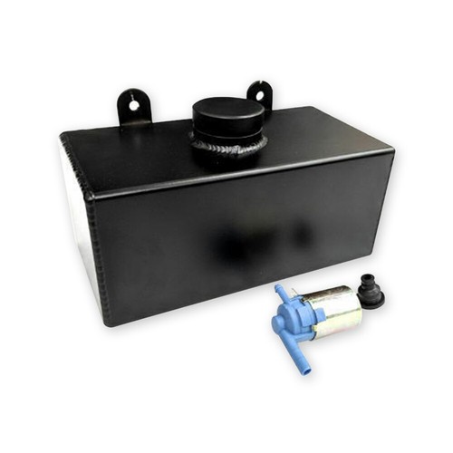 <!--F#f_0-->Alloy Wiper Washer Bottle Satin Black for Holden HQ HJ HX HZ GTS Monaro w/ Pump<!--F/-->